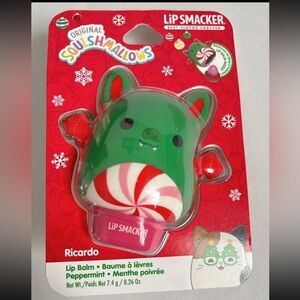 NEW Lip Smacker Original Squishmallows Christmas - Ricardo - Peppermint Lip Balm